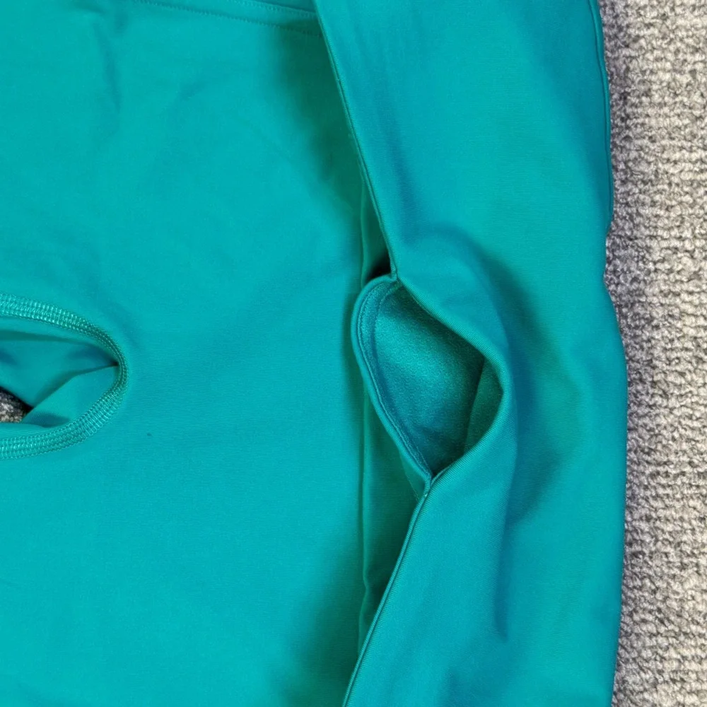 Lululemon Wunder Train High Rise Tight Pockets Size 4 Teal 23.5 Inseam - Picture 7 of 11
